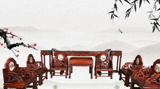 簡約新中式家具裝修，中式紅木家具具有獨特的藝術(shù)氣息