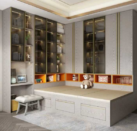 二門深色衣柜：買定制衣柜好，還是成品衣柜好？