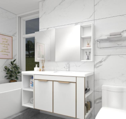 整體浴室柜定做：浴室柜經(jīng)常換？這種浴室柜耐用又好看