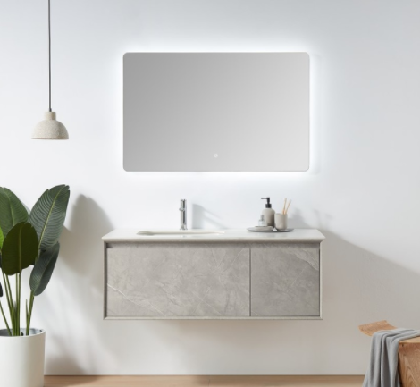 北歐北歐風格介紹：北歐輕奢極簡風浴室柜，可定制