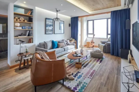 小戶型裝修設計：給自家小戶型，備上純色的窗簾吧