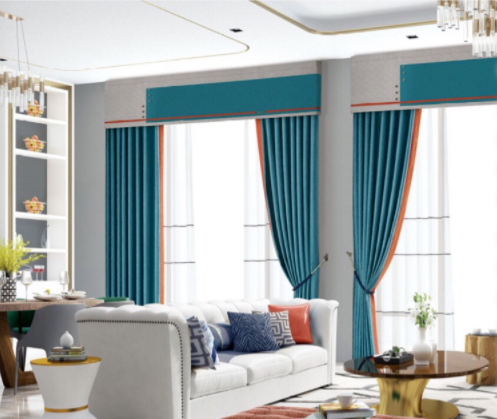 重慶窗簾市場(chǎng)：客廳撞色窗簾？不一樣的視覺效果