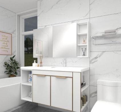 歐式實(shí)木浴室柜：浴室柜經(jīng)常換？這種浴室柜耐用又好看