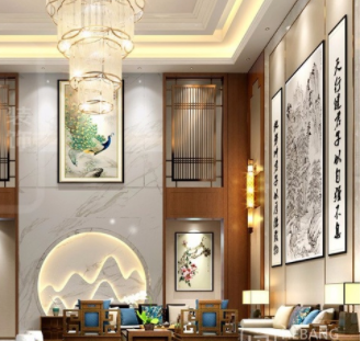 新中式別墅設(shè)計怎么搭配窗簾色彩？