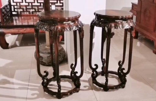 【木制花架設(shè)計(jì)】紅木花架：細(xì)節(jié)角落見(jiàn)典雅