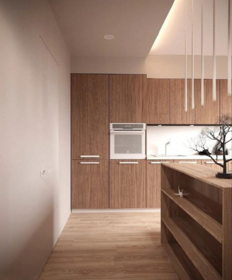 吊頂造型設(shè)計(jì)：進(jìn)門裝局部吊頂，用玄關(guān)柜做背景墻真寬敞