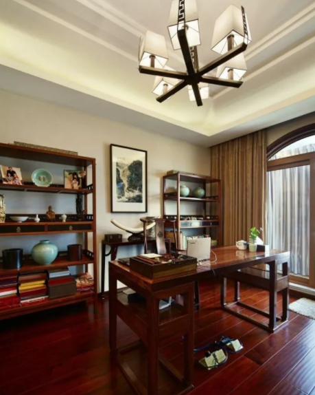 武漢家裝案例：現(xiàn)代中式家裝風(fēng)格 家具如果搭配？
