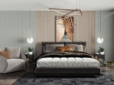 臥室裝修風(fēng)水圖，臥室裝修如何搭配衣柜門顏色