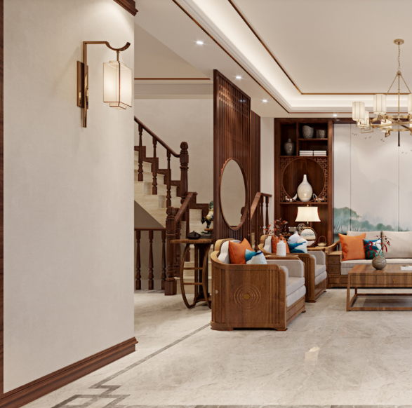 室內(nèi)裝修設(shè)計(jì)圖：裝修設(shè)計(jì)中，新中式風(fēng)格的設(shè)計(jì)要點(diǎn)如何把控？