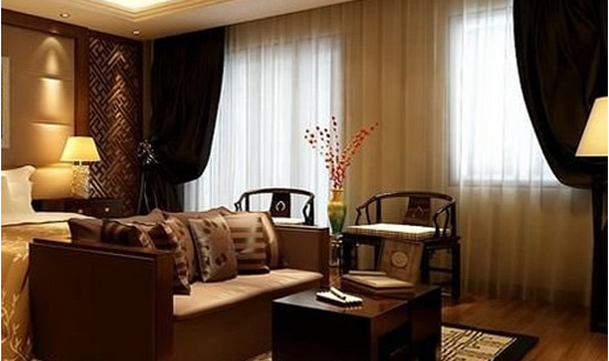 【客廳窗簾顏色效果圖】客廳窗簾設(shè)計藝術(shù)，中式窗簾裝飾效果